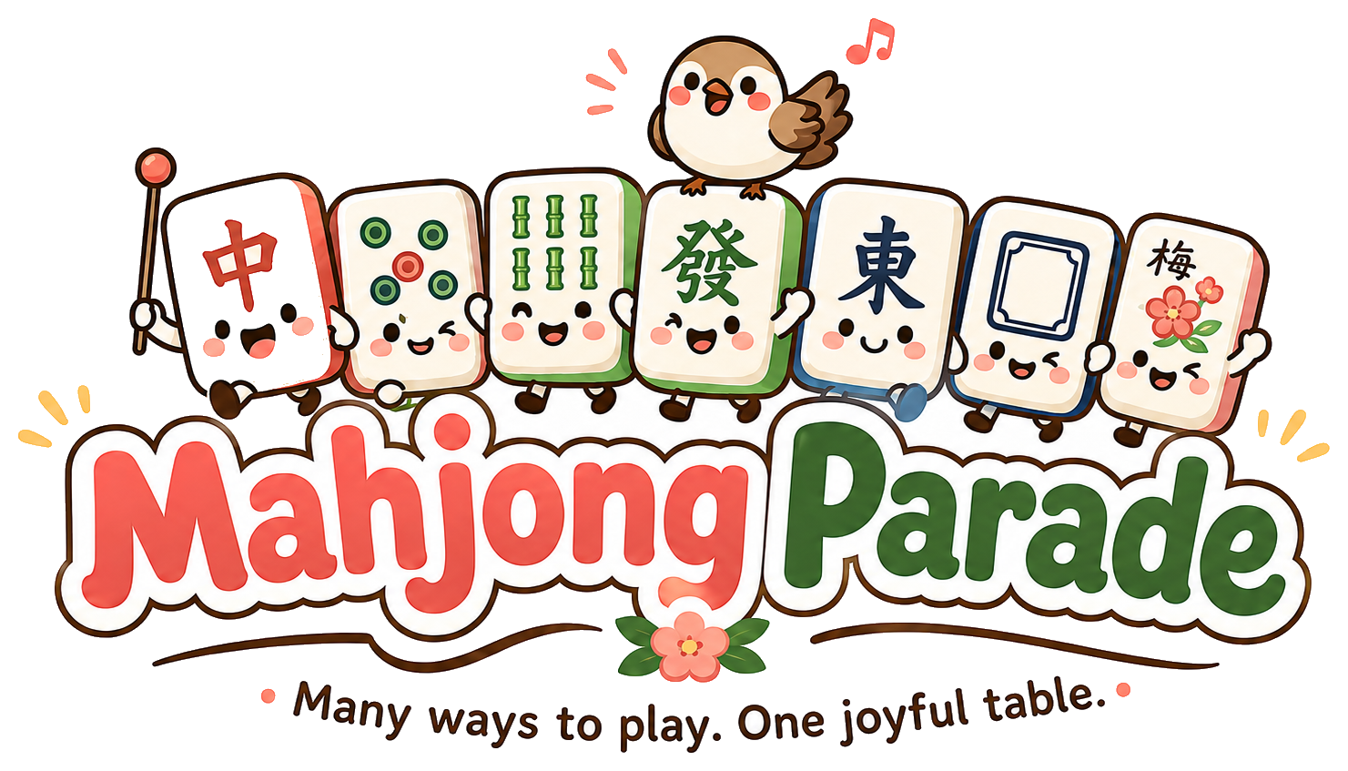 Mahjong Parade — Many ways to play. One joyful table.